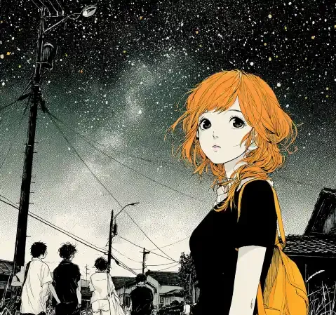 悬疑题材的漫画封面，昏暗色调与神秘符号